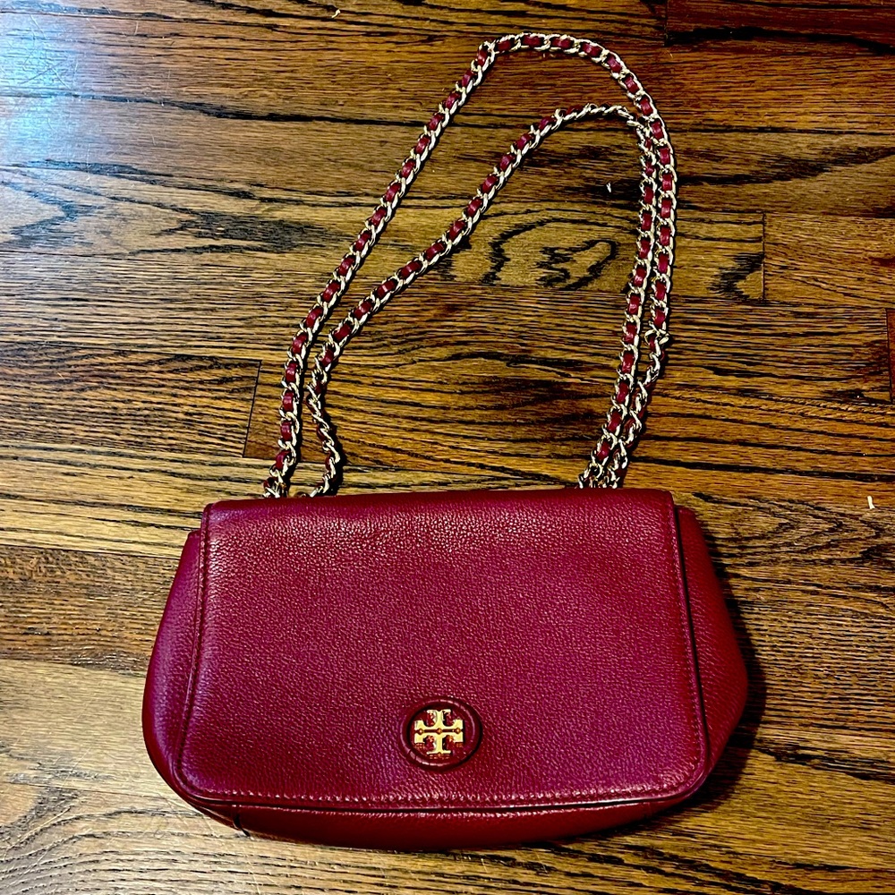 Tory Burch maroon shoulder bag
